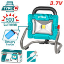 Lámpara de trabajo 3.7V inalámbrica de iones de litio. Incluye cable USB reflector