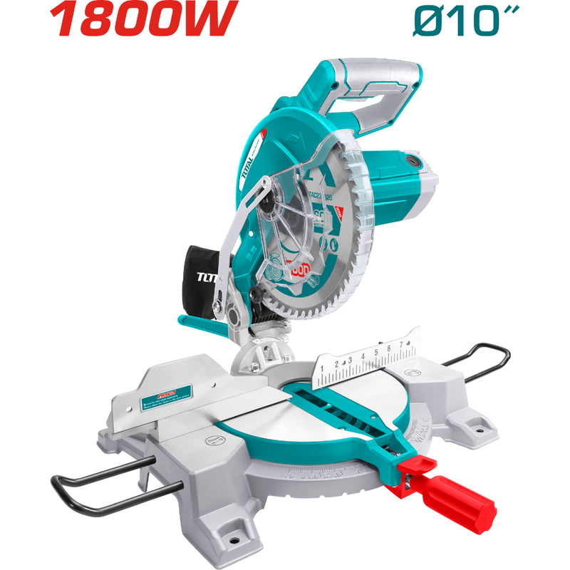 Sierra Ingleteadora 10" 1800W Cortadora aluminio madera