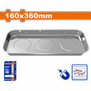 Bandeja de Almacenamiento Magnético 160x360mm. Ideal para tornillos y tuercas. Acero Inoxidable.