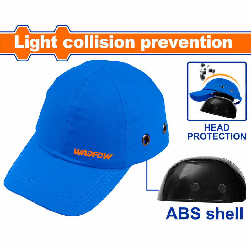 Gorra de Protección anticaída con ABS amortiguador. Cómodo y transpirable. Ideal en industrias.