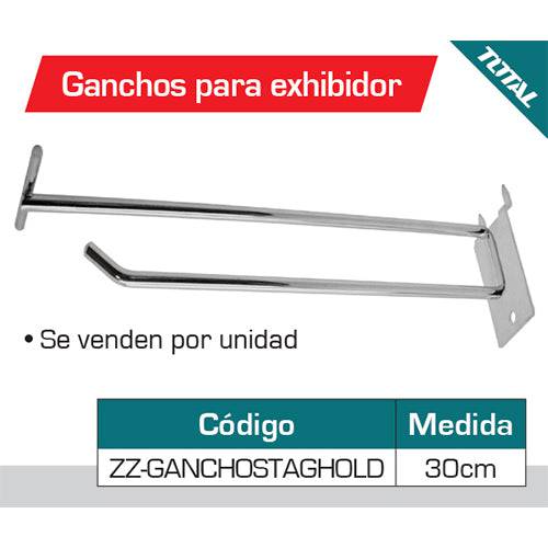 Ganchos Etiqueta Precios Para Colgar Productos Panel Perforado Exhibidor Largo 300Mm Y Diam De 5.8Mm