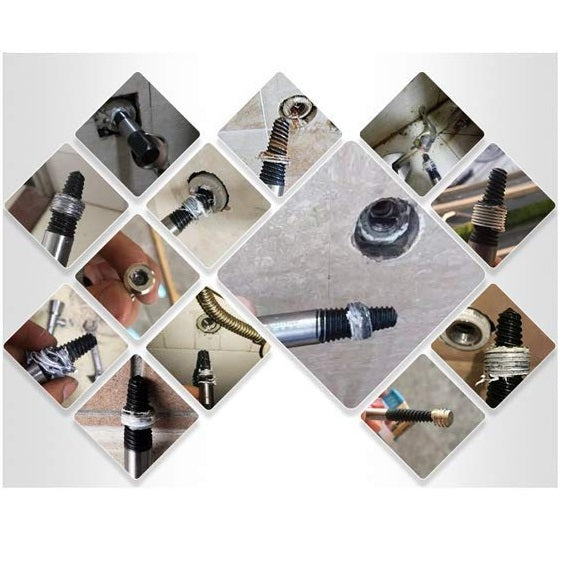 Extractores de tubos y tornillos von rosca atascada usado para niples y tubos de agua.  (8