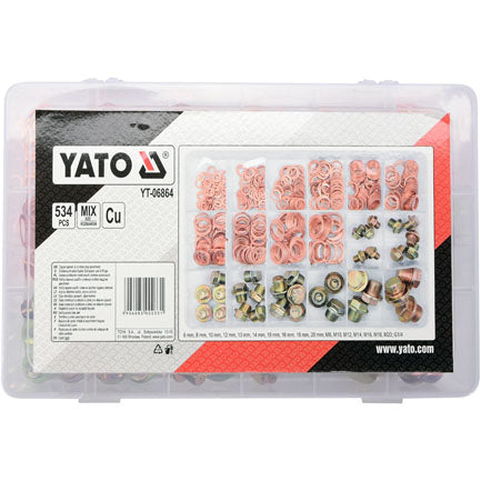 Tornillos De Cárter De Aceite Y Juego De Juntas. Incluye De 6m a 20 mm. Set de 534 piezas.