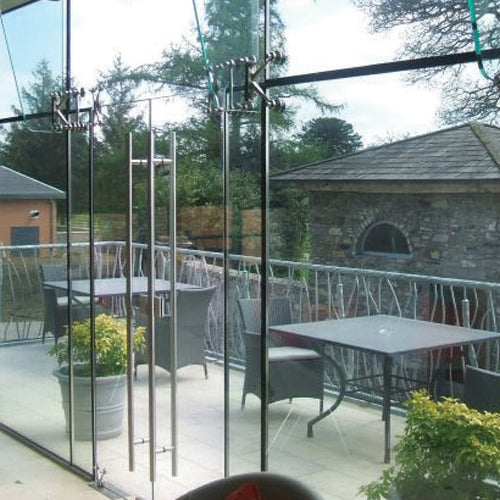 Araña de 4 vias con aleta. no incluye pernos. SATINADA 304.