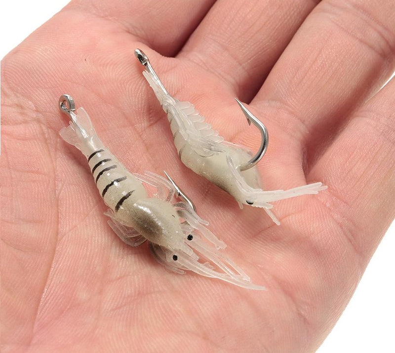 Señuelo camarón suave anzuelo 10 Uds.