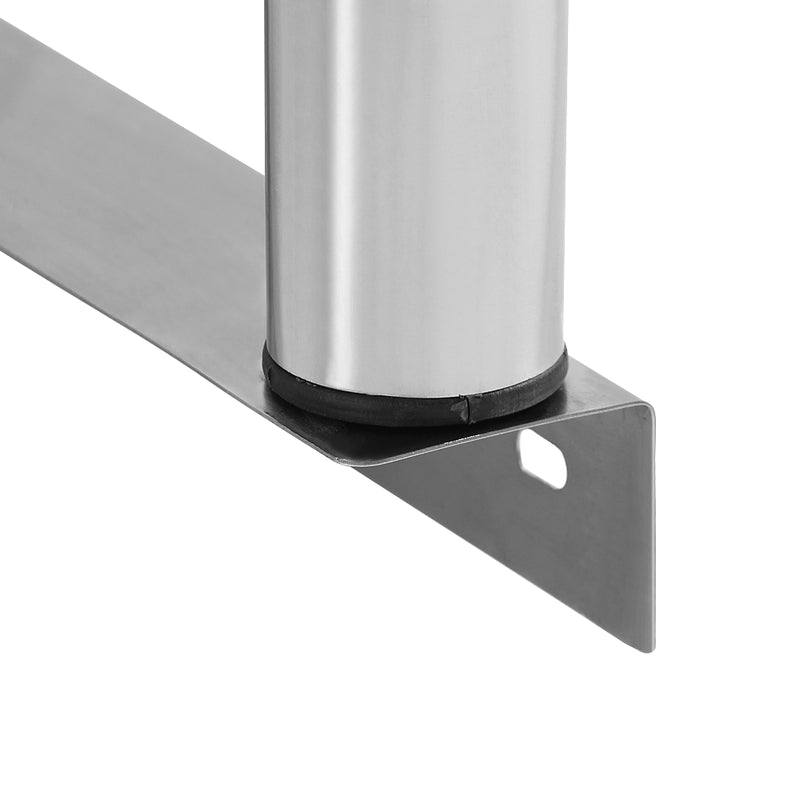 REPISA DE MESA DOBLE 180*28*60 CM ACERO INOXIDABLE