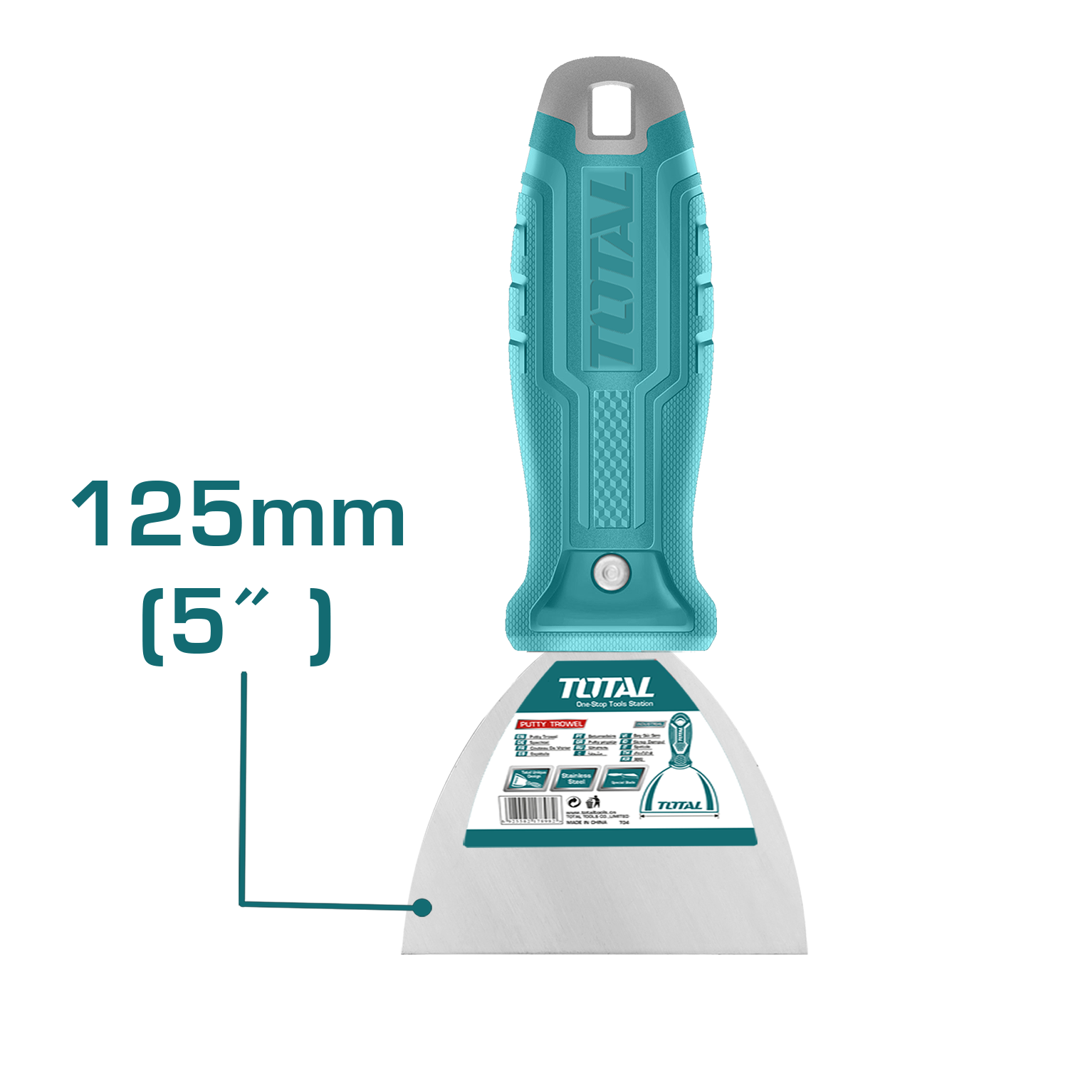 Espatula 125mm (5") Acero al carbon con tratamiento de calor para endurecido