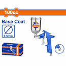 Pistola spray para Pintar 100cc. Boquilla: 0.5mm. Ideal capa base. Presión: 3-4 bar. De aire para compresor