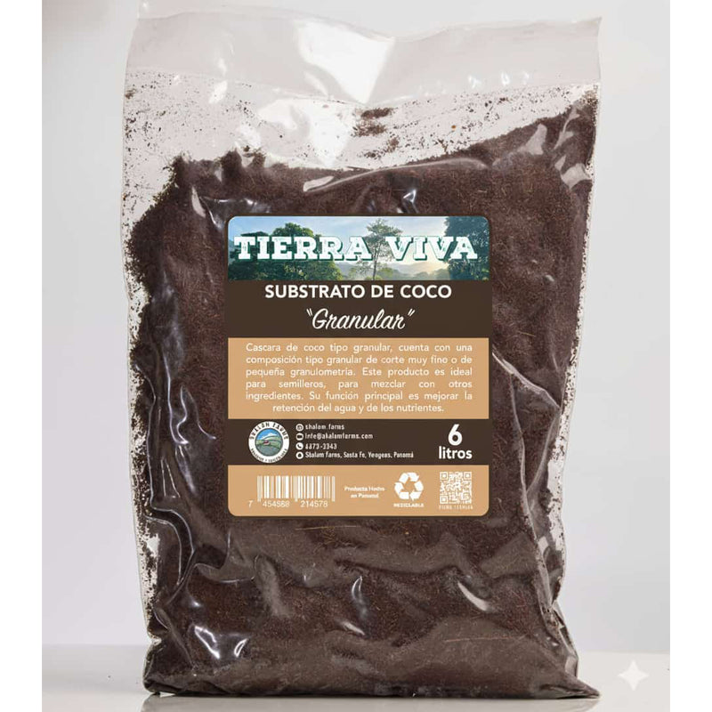 Fibra y cascara de coco "Molidas"   6 litros