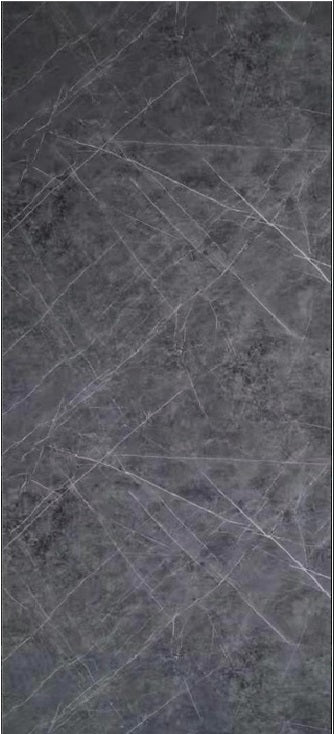 Panel Decorativo Mármol PVC 1.22m x 2.80m x 3mm Gris marquina (Línea económica) Láminas de PVC para paredes y techo.