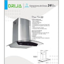 Extractor De Grasa Prisma Touch 60. Color Inox.