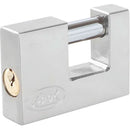 Candado acero cortina llave estándar 80mm cromo satin Lock