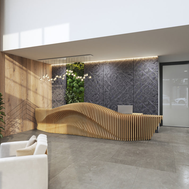 Panel Decorativo Mármol PVC 1.22m x 2.80m x 3mm Gris marquina (Línea económica) Láminas de PVC para paredes y techo.