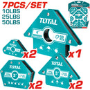 Ángulos de soldadura magnéticos Juego de 7 escuadras