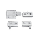 kit de herrajes para hacer puertas de vitrinas incluye 2 pivotes de puerta, 1 tranca con iman.