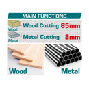 Sierra Sable Reciproca 20V 3200rpm. Corta metal y madera. Batería y cargador por separado.