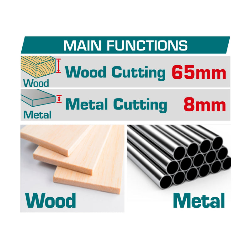 Sierra Sable Reciproca 20V 3200rpm. Corta metal y madera. Batería y cargador por separado.