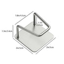 Soporte para esponjas y organizador de cocina de acero inoxidable con adhesivo.