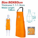 Delantal de Cuero Sencillo para soldar. 82x51 cm. Aislamiento térmico. Cuero de Vaca.