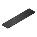 Platina decorativa 2". Espesor 3.00 mm Largo 5.85 mts. Material 6063-T5. Acabado Anonizado Negro