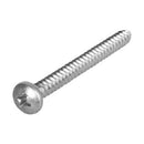 100/Pzas Tornillo Penetrante ST4.8X38mm Estrella Phillips Cabeza Plana. Galvanizado.