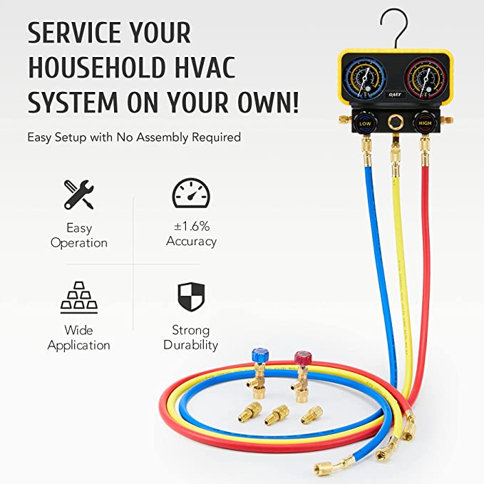 Manómetros para R32 gas refrigerante para aires acondicionados