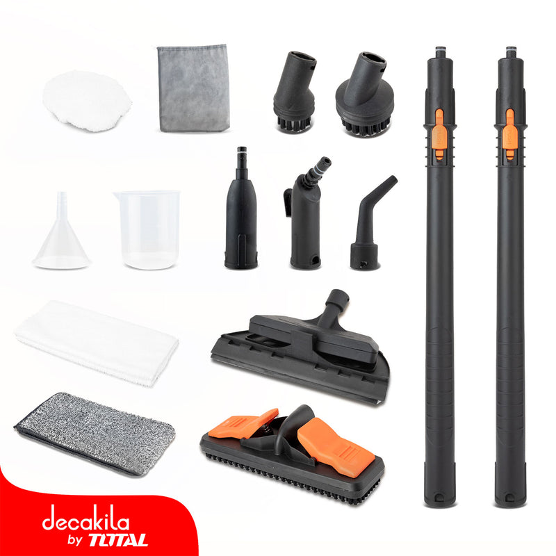 Limpiadora a Vapor 1800W, 120V/60Hz , 1.3 L ,incluye accesorios.