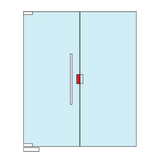 CERRADURA AL CENTRO. COLOR NEGRO