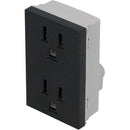 Enchufe Contacto dúplex negro 1/1 Surtek.
