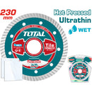 Disco de Corte de Diamante Ultrafino. 230(9")X22.2mm. para baldozas