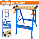 Banco Mesa de Trabajo Plegable Portátil. Cap:100 Kg. Tamaño abierto: 605x630x750mm.