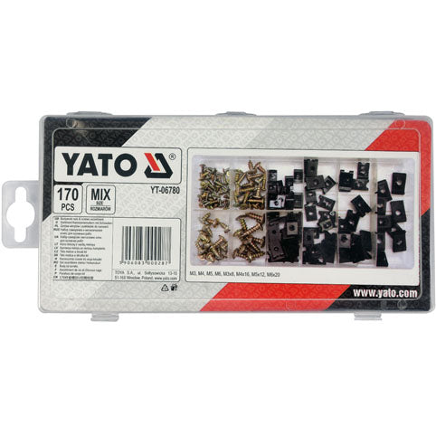 Juego De Tuercas Y Tornillos Para Carrocería Automotriz. Set de 170 piezas.