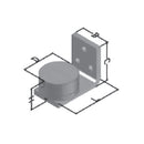 Chumacera inferior diam. 50 mm. Con platina para atornillar.