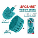 Cepillos de cerdas medianas (3", 3.5"). Limpieza en baños y cocinas. Set de 2 piezas.