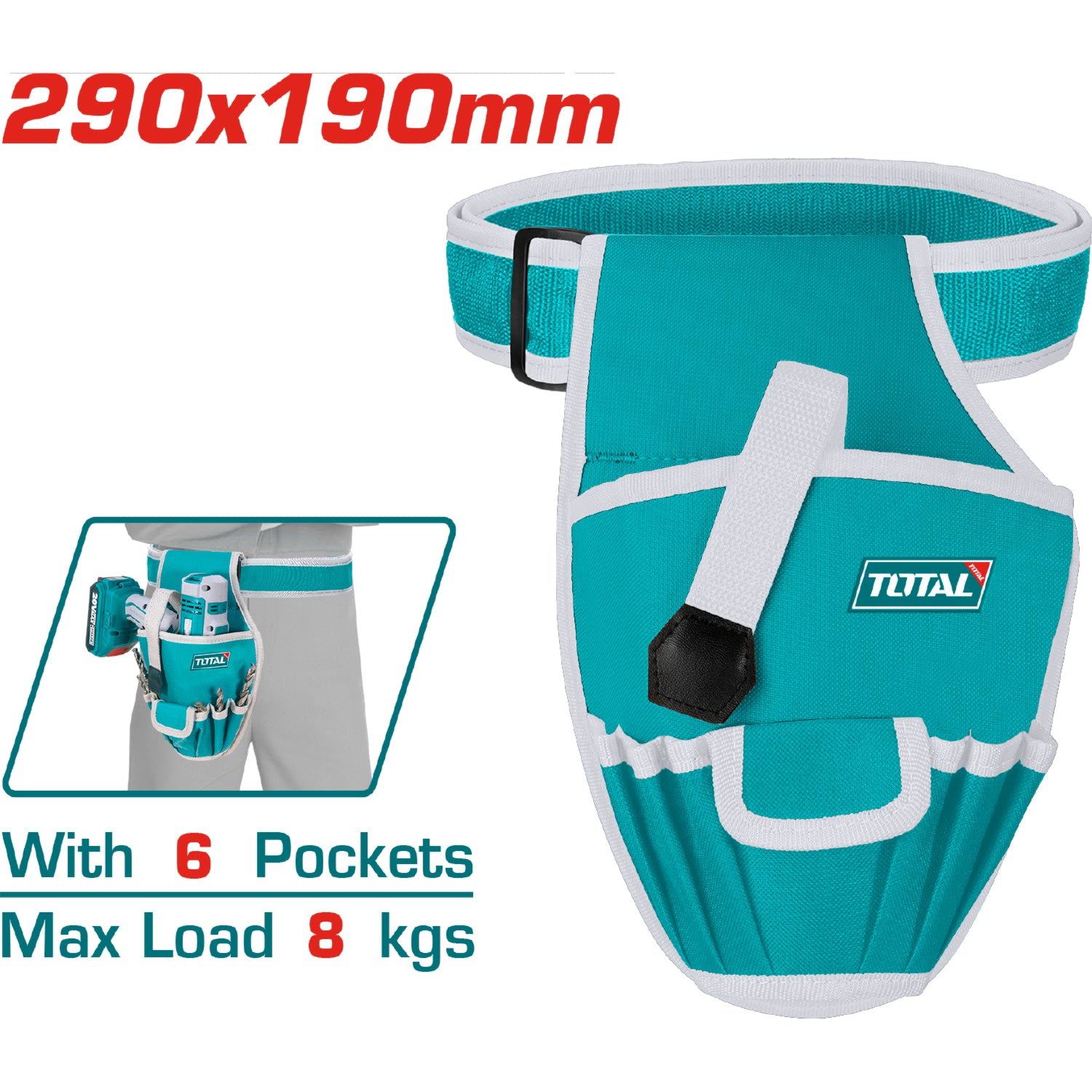 Bolsa para herramientas de cinturón L290 × W190mm.