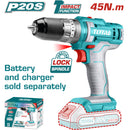 Drill Taladro Inalámbrico Función Impacto 20V 3/8" 45 Nm -22500/min. No incluye Batería ni Cargador