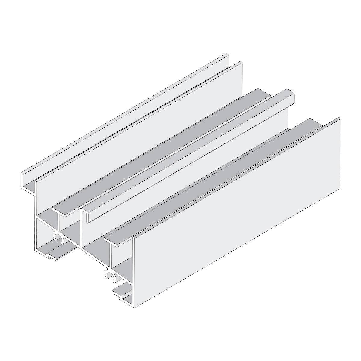 Marco Inferior Ventana VC Mosquitero. Espesor 1.27 Mm Largo 5.85 Mts. Acabado Lacado Blanco VC122