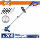 Desmalezadora de Hierba Inalámbrica 20V. Velocidad sin carga:10000/min. No incluye batería y cargador. Desbrozadora.