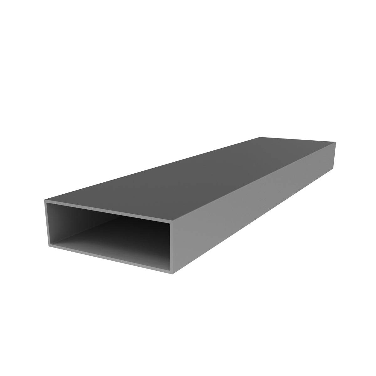 TR-7 Tubo Rectangular  3" X 1"  Espesor 1.5 Mm. Largo 5.85 Mts. Acabado Anodizado Silver 15 M