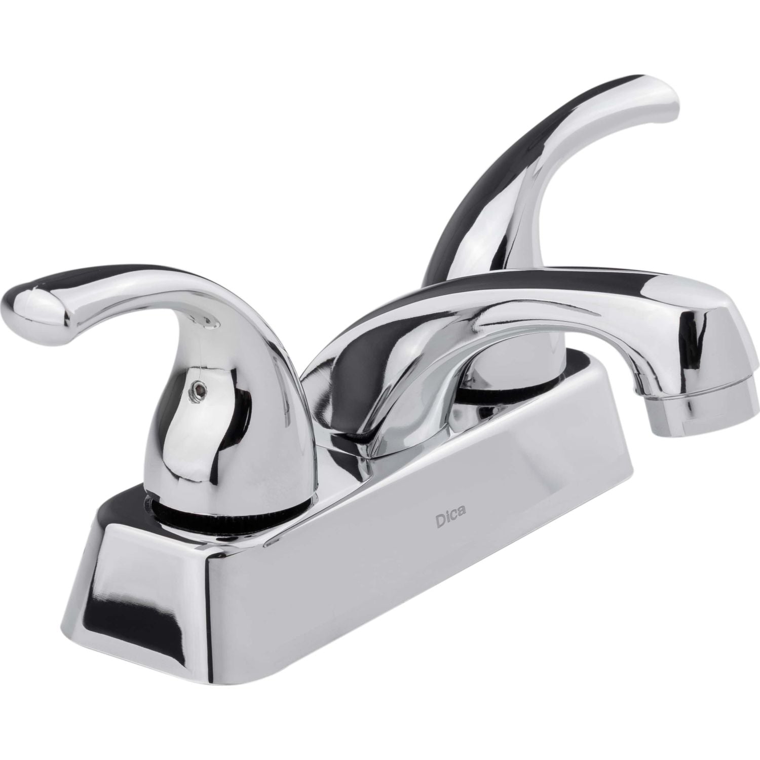 Llave mezcladora 4" para lavamanos con cubierta y manerales de palanca