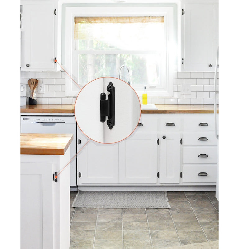 (Par) Bisagras de cierre automático de 1.625" de bronce frotado con aceite