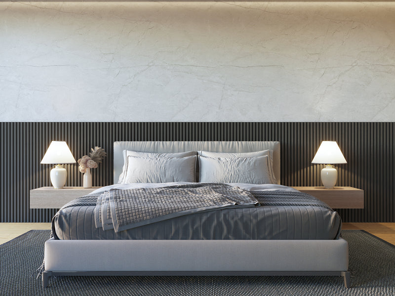 Panel Decorativo Mármol PVC 1.22 m x 2.80 m x 4 mm. Acabado: Clean Rock