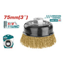 Disco De Alambre 3" Con Rosca 5/8" 11 UNC. Diámetro Alambre 0.3mm.