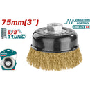 Disco De Alambre 3" Con Rosca 5/8" 11 UNC. Diámetro Alambre 0.3mm.