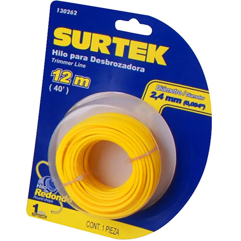 Nylon para desbrozadora en blíster 2.4mm x 15 mt Surtek