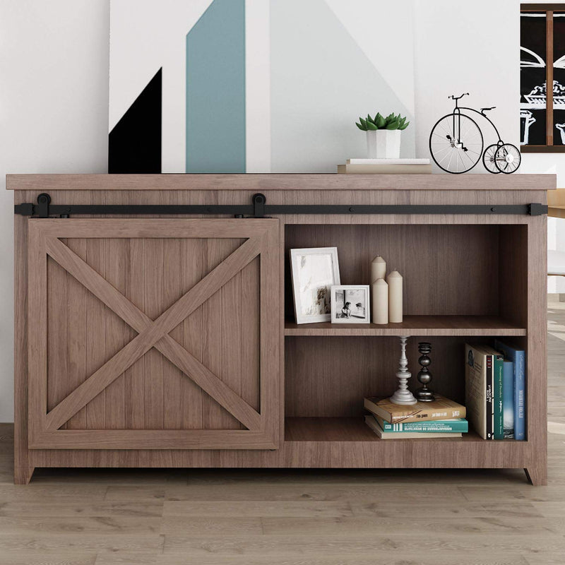 Kit de herrajes para puertas corredizas madera de montaje superior en forma de T  Puertas de granero