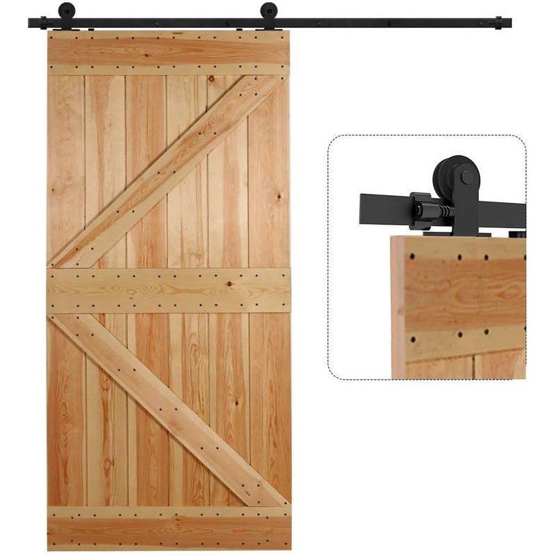Kit de herrajes para puertas corredizas madera de montaje superior en forma de T  Puertas de granero