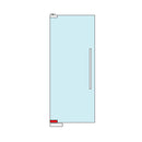 Herraje Inferior (con inserto para cierrapuertas Carbone) Negro