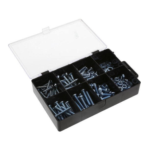 (150 piezas) Juego de tornillos para metal, arandelas y tuercas