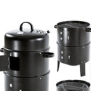 Barbacoa ahumadora cilindrica portatil parrillera